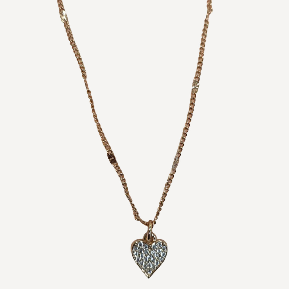 Luxury Pavé Crystal Heart Pendant Necklace