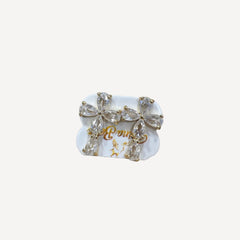 Luxury Teardrop Crystal Floral Statement Earrings