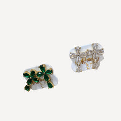 Luxury Teardrop Crystal Cross Statement Earrings