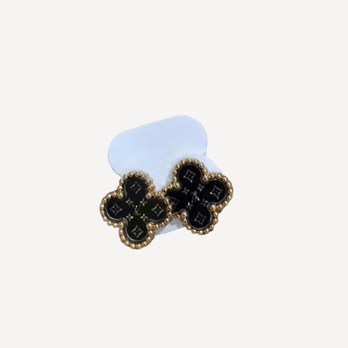 Luxury Monogram Clover Stud Earrings