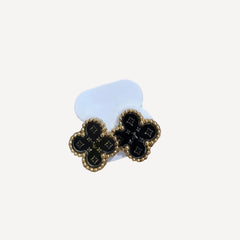 Luxury Monogram Clover Stud Earrings