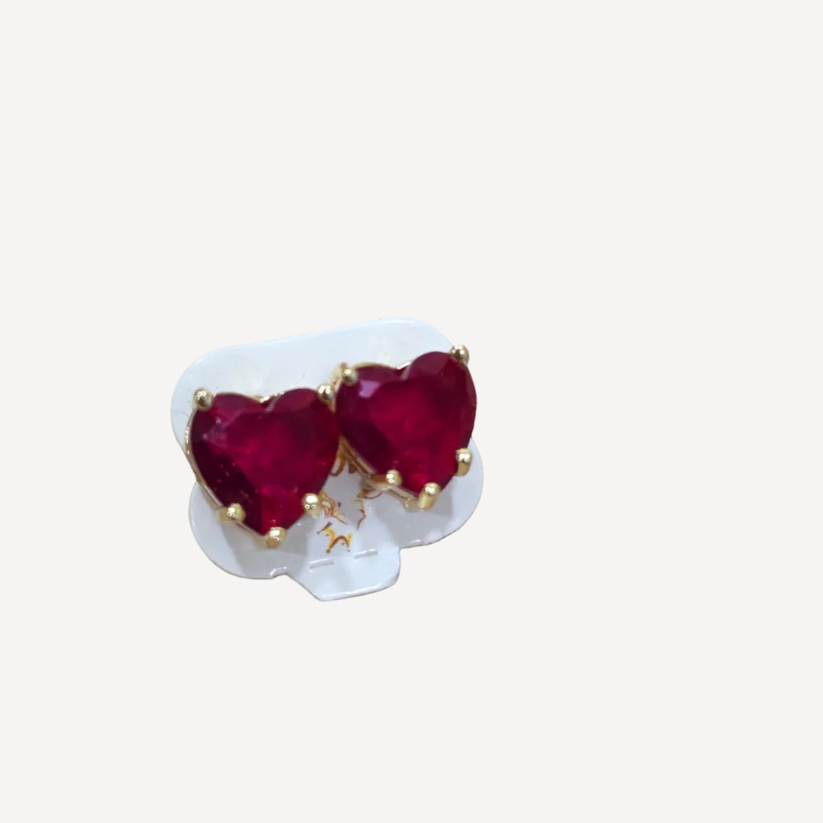 Luxury Heart-Cut Crystal Stud Earrings